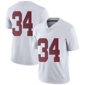 NCAA Men's Alabama Crimson Tide #34 Quandarrius Robinson Stitched College Nike Authentic No Name White Football Jersey YM17K70SF